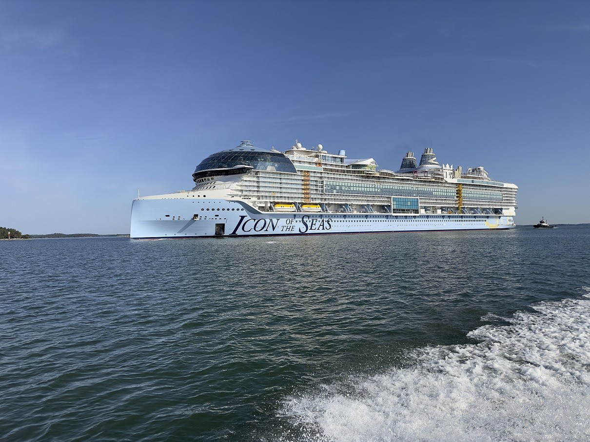 ”Icon of the Seas” bliver det næste store krydstogtskib fra Royal Caribbean. Det har sin jomfru-sejlads planlagt til januar 2024. (Foto: Royal Caribbean)