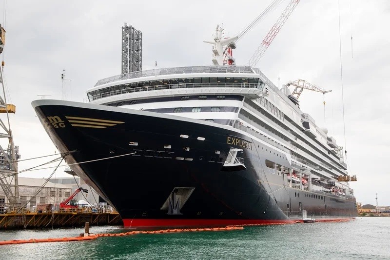 Fincantieri værftet i italienske Genua har travlt med at bygge seks Explora luksusskibe i de kommende år. (Foto: Explora Journeys / MSC)