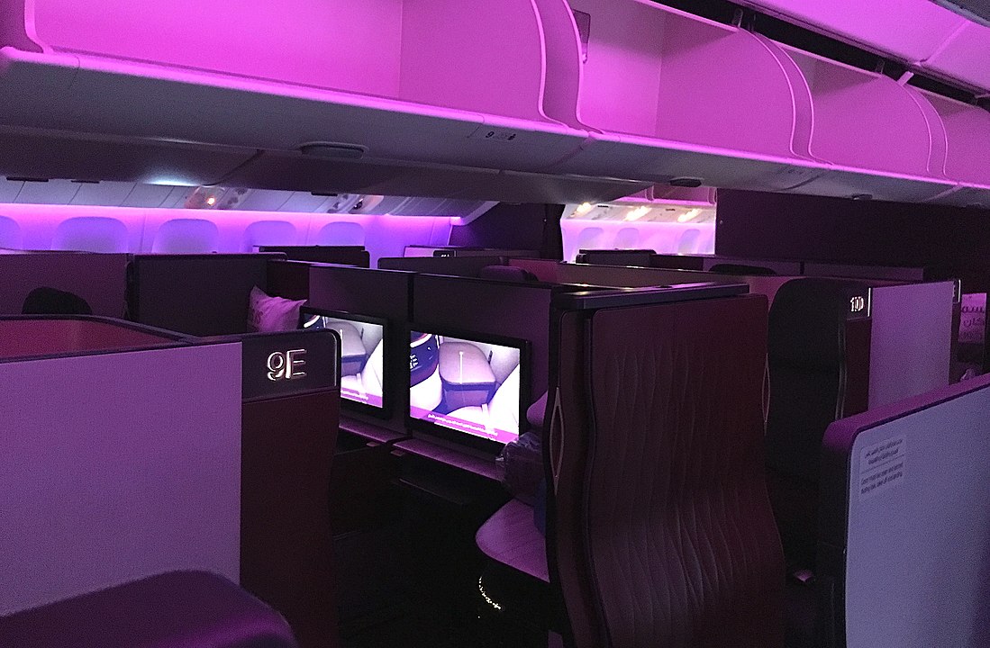 Flere danskere køber i dag Business Class på Qatar Airways end før pandemien. Flyselskabet kalder klassen for QSuite. (Foto: Raymondeuro / Wikimedia)