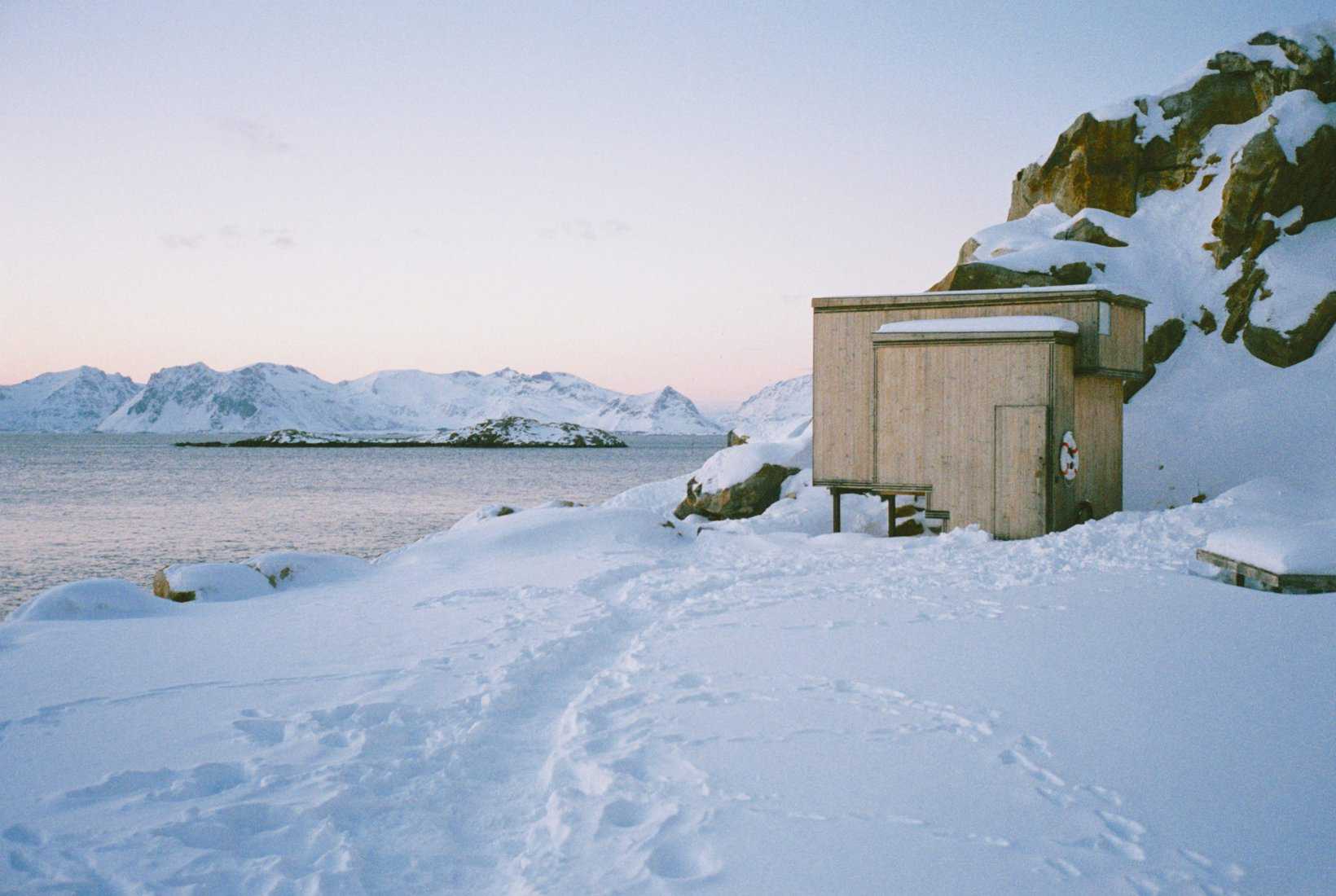 Sauna Lofoten winter