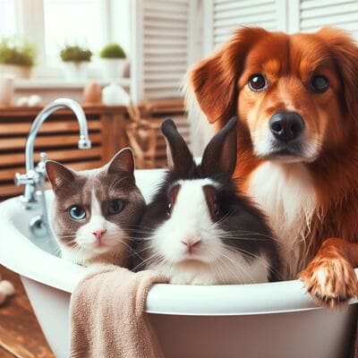 Je hond, kat of knaagdier wassen