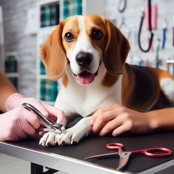 Nagels knippen in de trimsalon