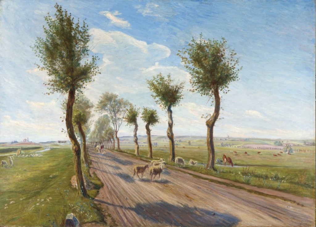 Theodor Philipsen: 'Landevej ved Faarevejle', 1900 