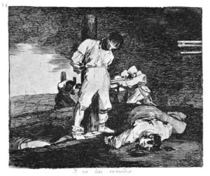 Francisco Goya fra serien 'Krigens rædsler', 1810-1820