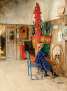 Carl Larsson: 'En solstråle', 1893