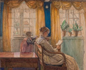 Fritz Syberg: 'Anna Syberg og barn', 1897