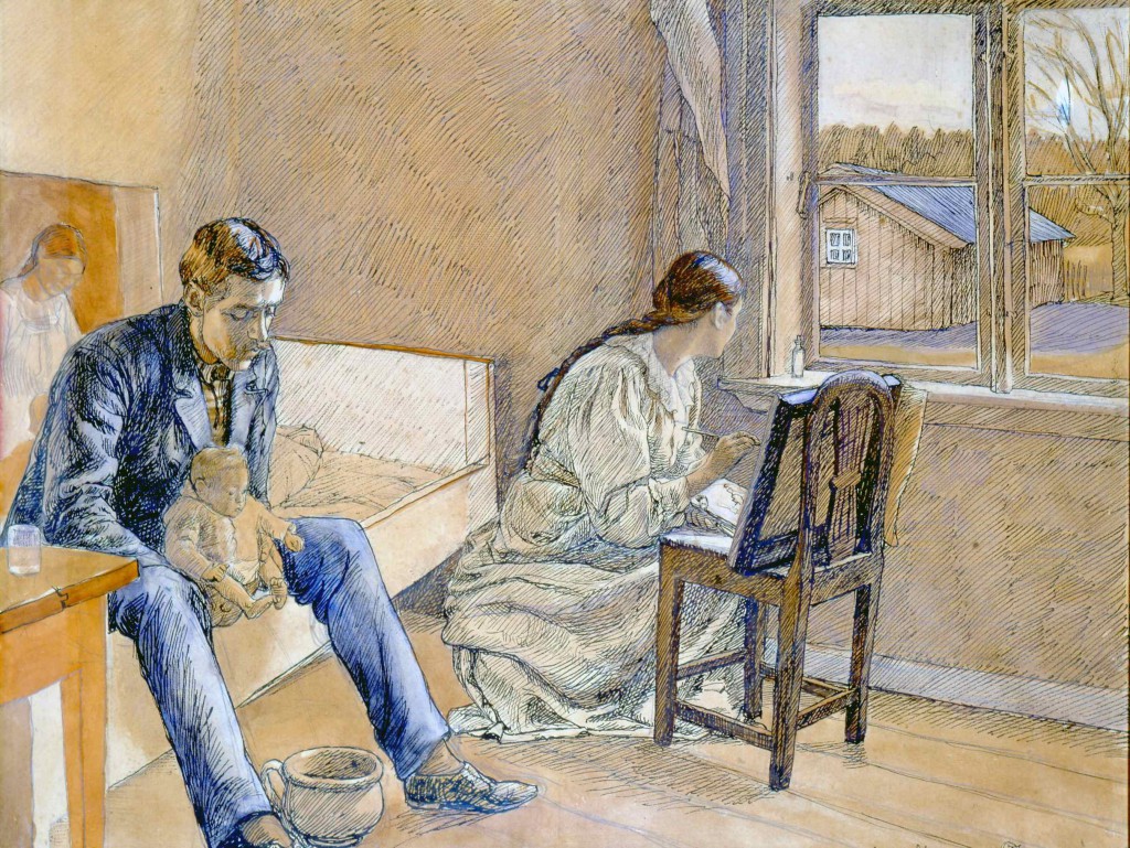  Fritz Syberg: 'En kunstnerfamilie. Båxhult' 1899
