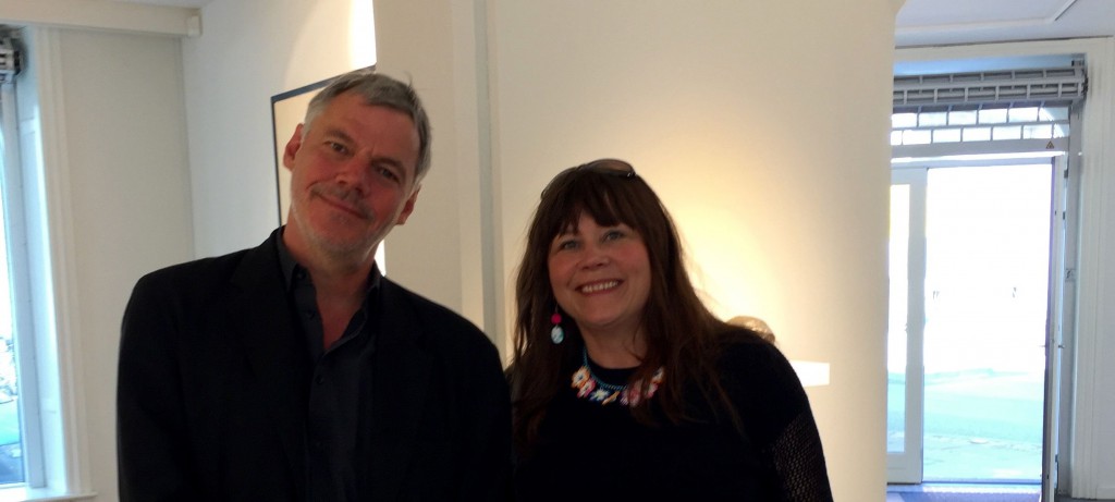 Christian Lemmerz og mig i Hans alf Gallery, juni, 2015