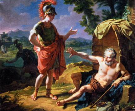 Nicolas-André Monsiau: 'Alexander og Diogenes', 1818
