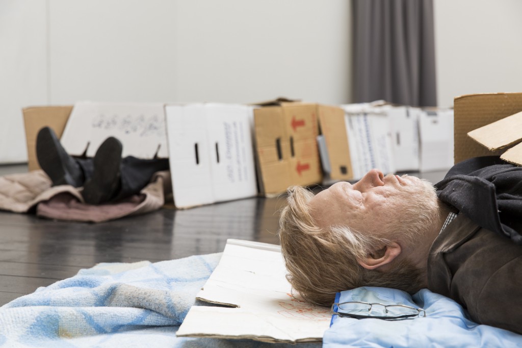 Peter Land: 'Slået hjem' i Den frie Udstillingsbygning, 2015. Foto: Lior Zilberstein