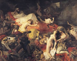 Eugène Delacroix: 'Sardanapalus' død', 1827