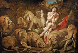 Peter Paul Rubens: 'Daniel i løvens Hule', ca. 1615