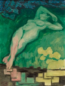 J. F. Willumsen: 'Den grønne pige', 1920