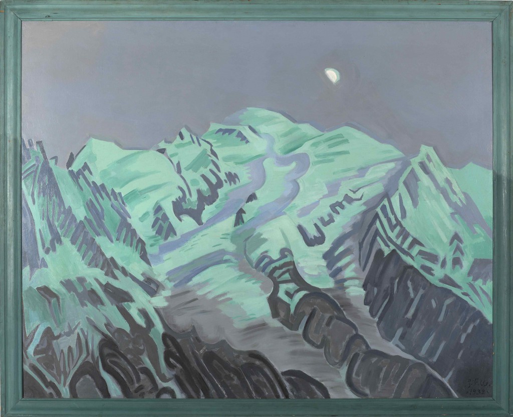 J. F. Willumsen: 'Sidste lysning på Mont Blanc', sidst i 1930'erne