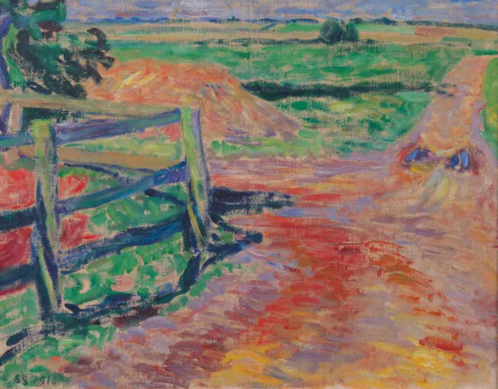 Sigurd Swane: Vejhjørnet', 1910. Statens Museum for Kunst
