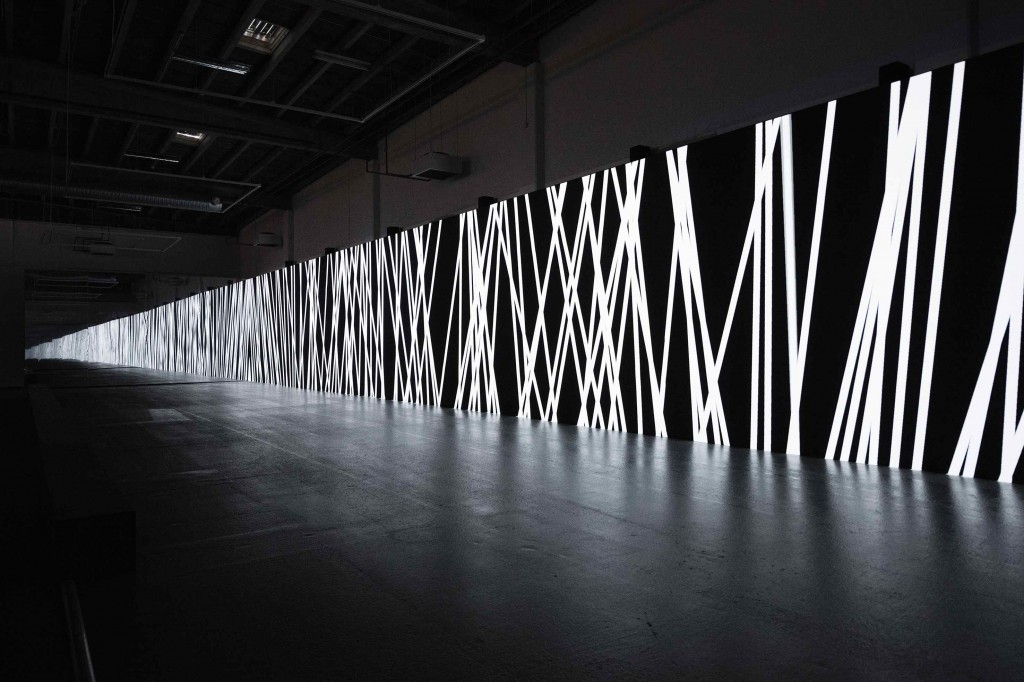 Carsten Nicolai: 'unidisplay', 2012. Copenhagen Contemporary, 2016. Foto: Anders Sune Berg
