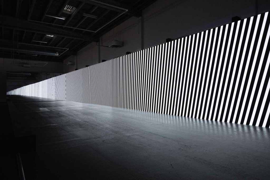 Carsten Nicolai: 'unidisplay', 2012. Copenhagen Contemporary, 2016. Foto: Anders Sune Berg