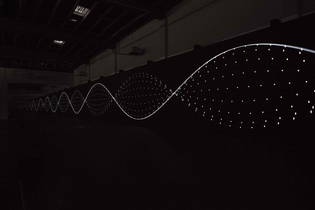 Carsten Nicolai: 'unidisplay', 2012. Copenhagen Contemporary, 2016. Foto: Anders Sune Berg