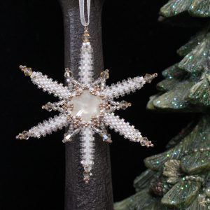 Kralen Rijgpatroon – Ornament Snow Crystal (Digitale PDF-handleiding)
