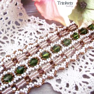 Kralen Rijgpatroon – Armband Lace Ribbon (Digitale PDF-handleiding)