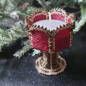 Kralen Rijgpatroon – Theelichthouder Goblet (Digitale PDF-handleiding)