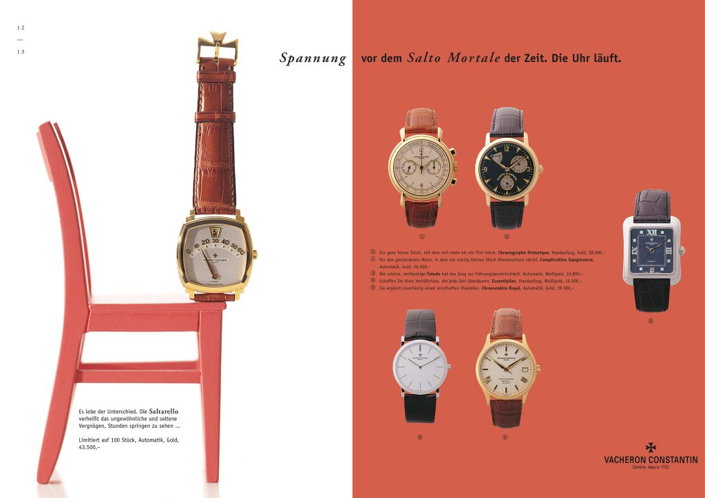 triptychon.design. Broschüre Uhren Collegium Cadhro