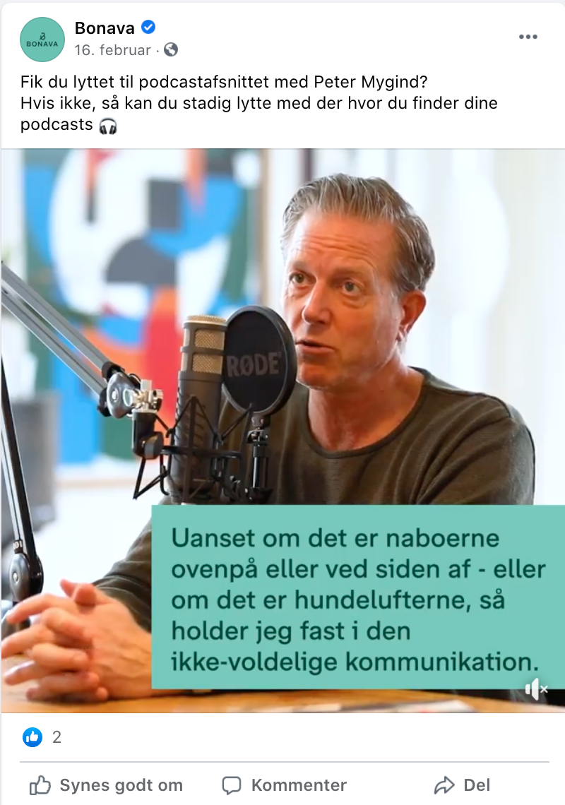 Velkommen Hjem med Peter Mygind markedsføring på sociale medier Bonava