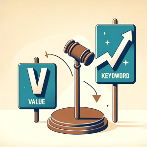 värde vs keyword google ads