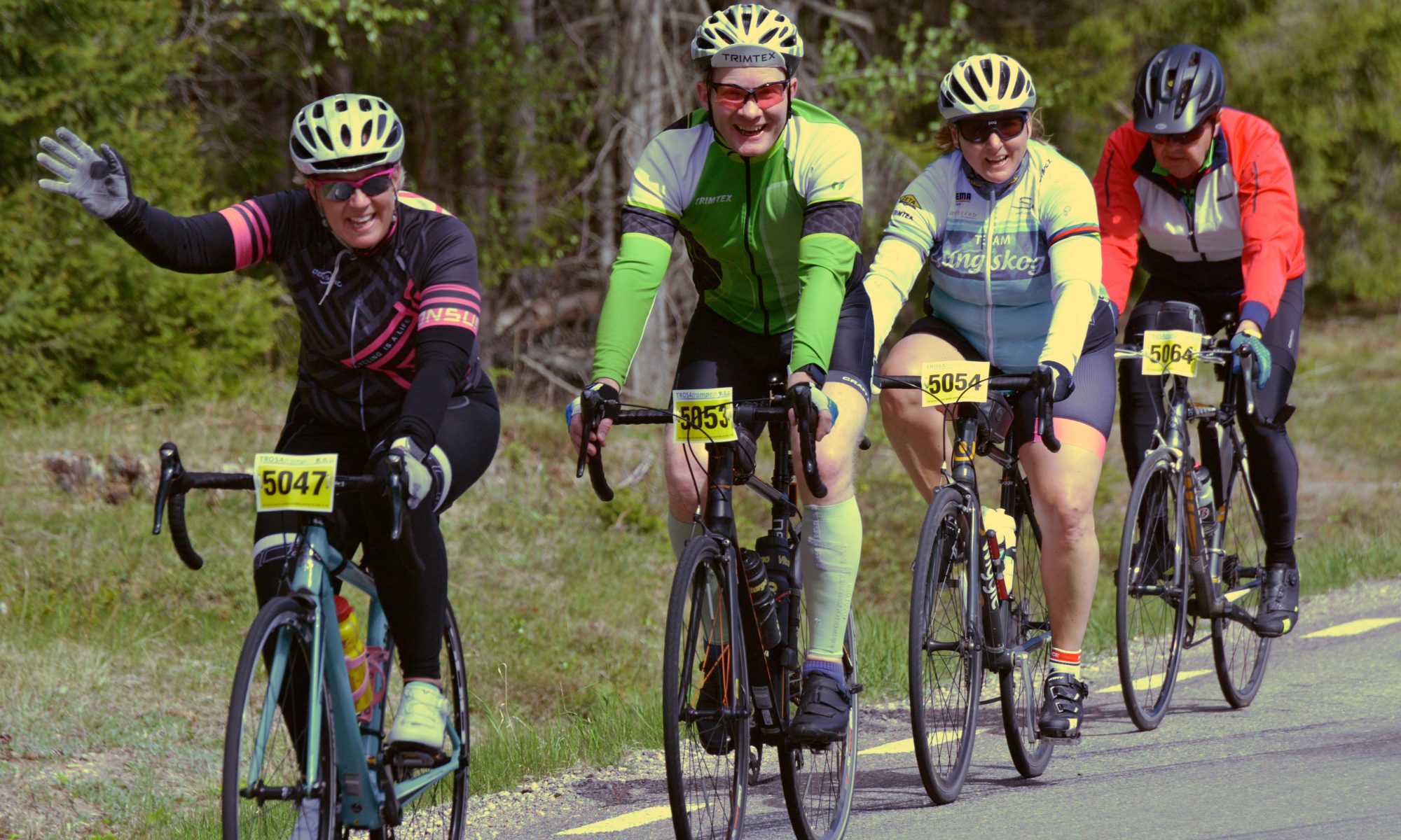 Bansträckning TROSATRAMPEN Motionslopp på cykel!