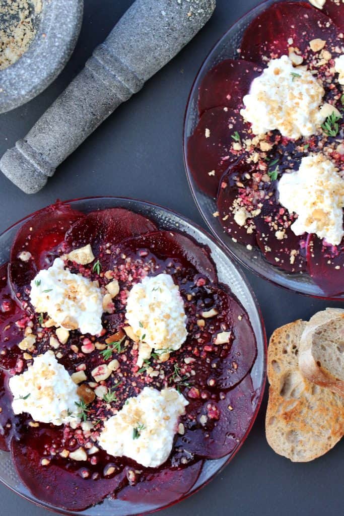 Red Beet Carpaccio - Truefoodsblog