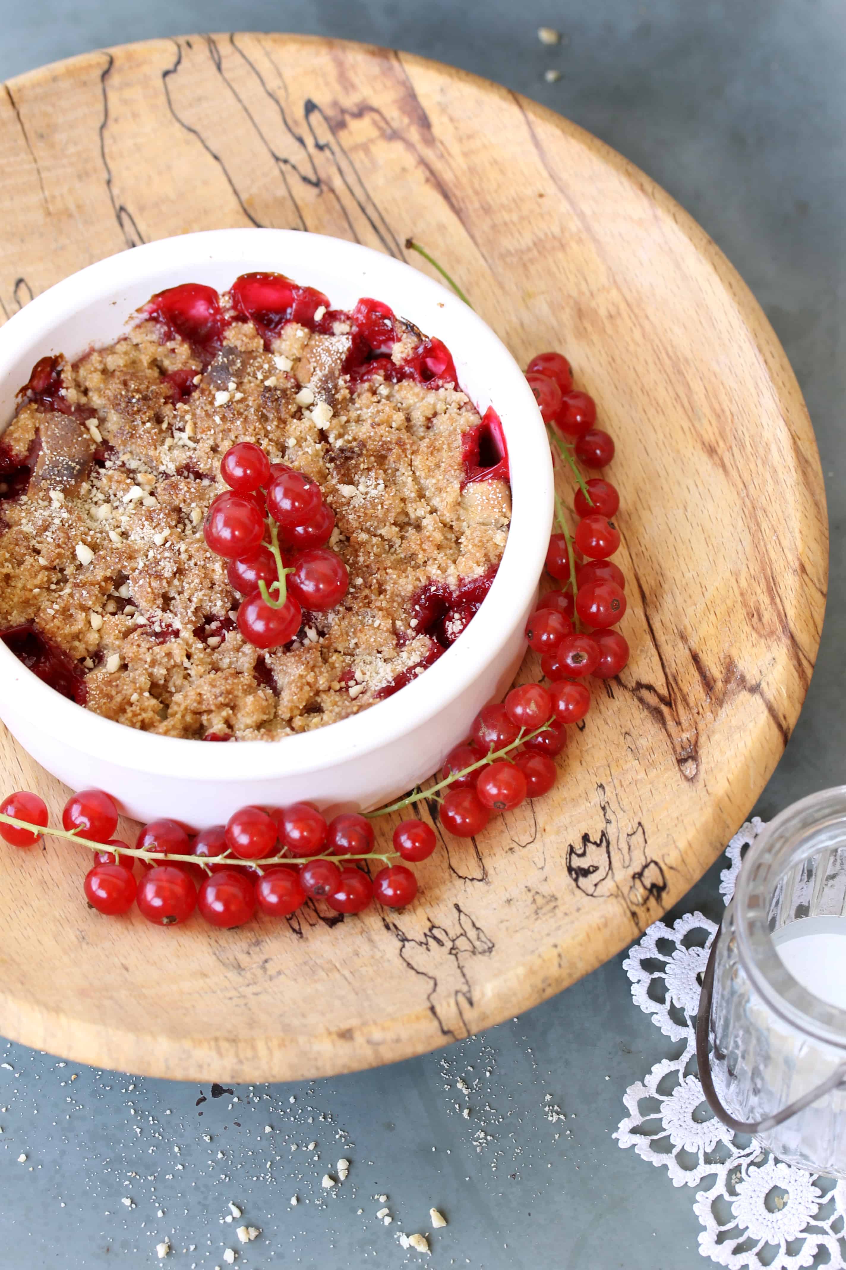 Red Currant Oats Crumble "S'more sweet &amp; easy " - True Foods Blog