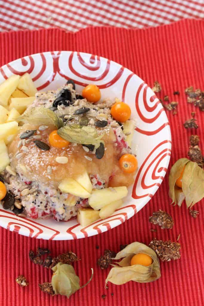Vegan Tigernuts Quinoa tropical Breakfast - Truefoodsblog