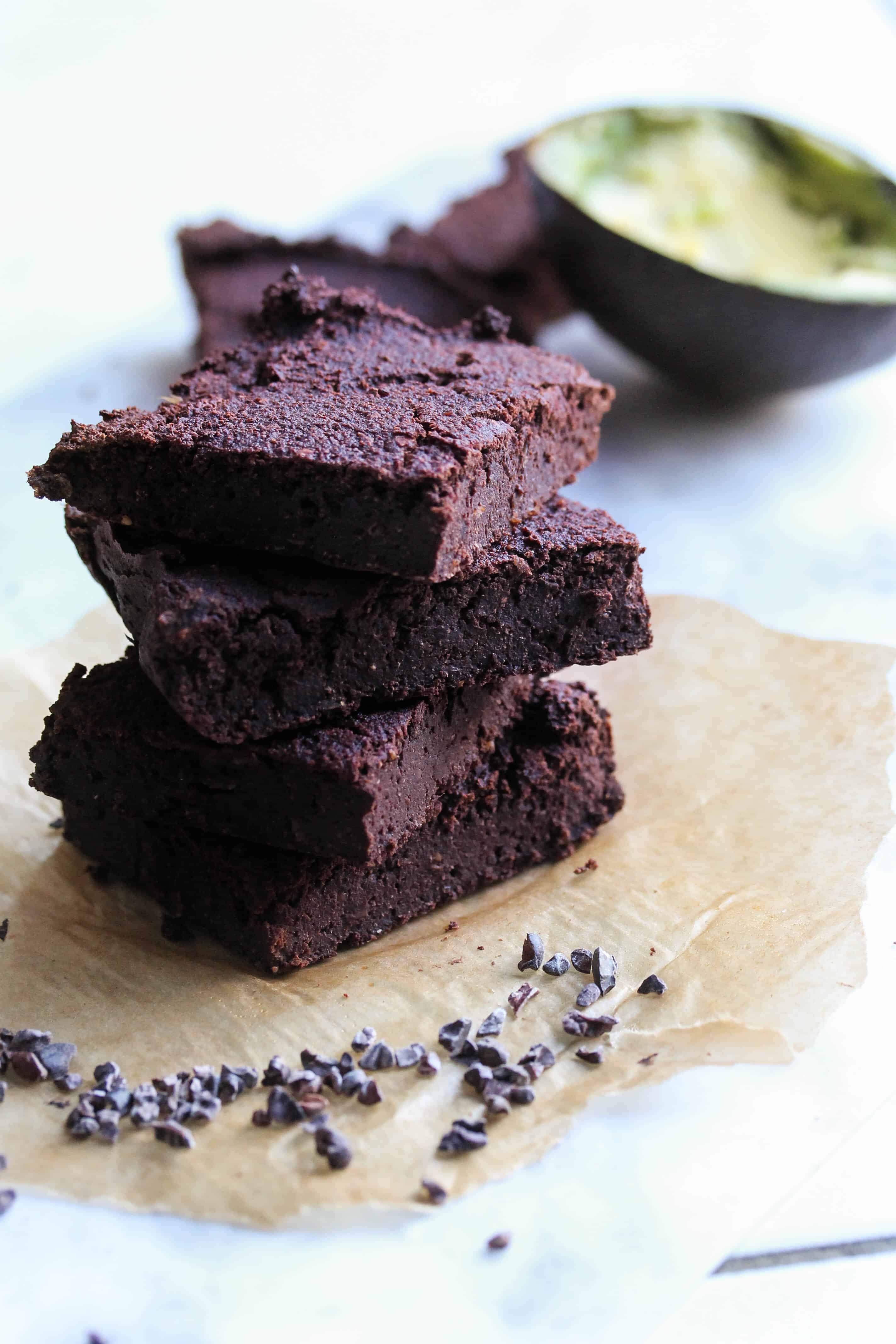 Healthy Avocado Beet Brownies - Fudgy &amp; Chocolaty - Truefoodsblog