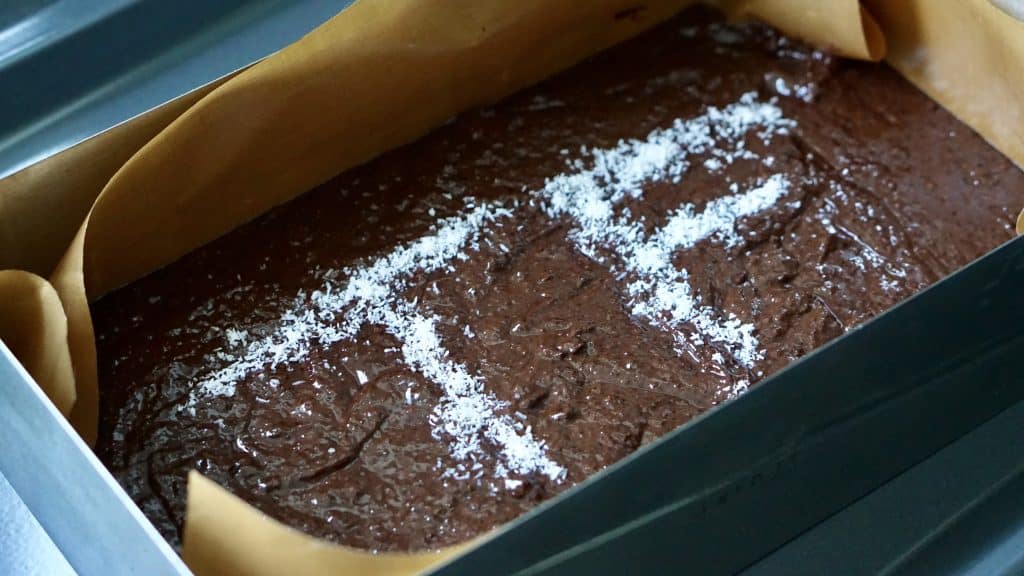 Vegan Coconut Chocolate Brownies by Truefoodsblog