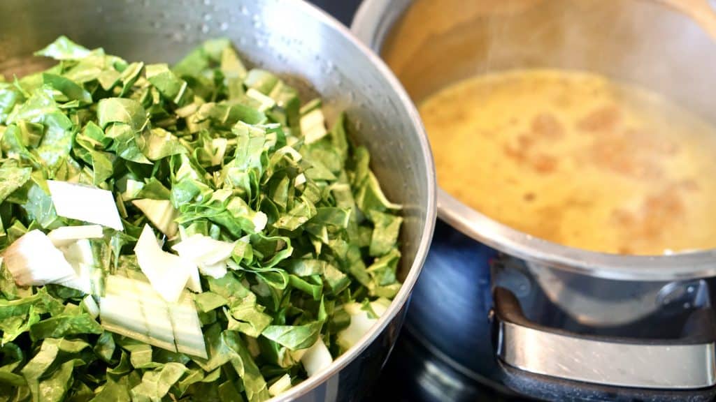 Vegan Silverbeet Zucchini Curry - "Vitamins fresh from the Garden" by Truefoodsblog