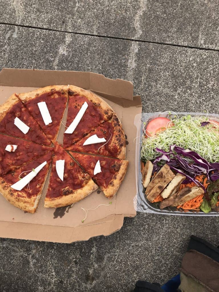Dominos and Natch Salad by Truefoodsblog