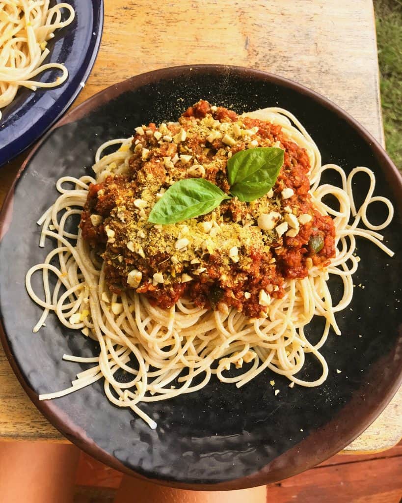No-Soy Vegan Bolognese Sauce by Truefoodsblog