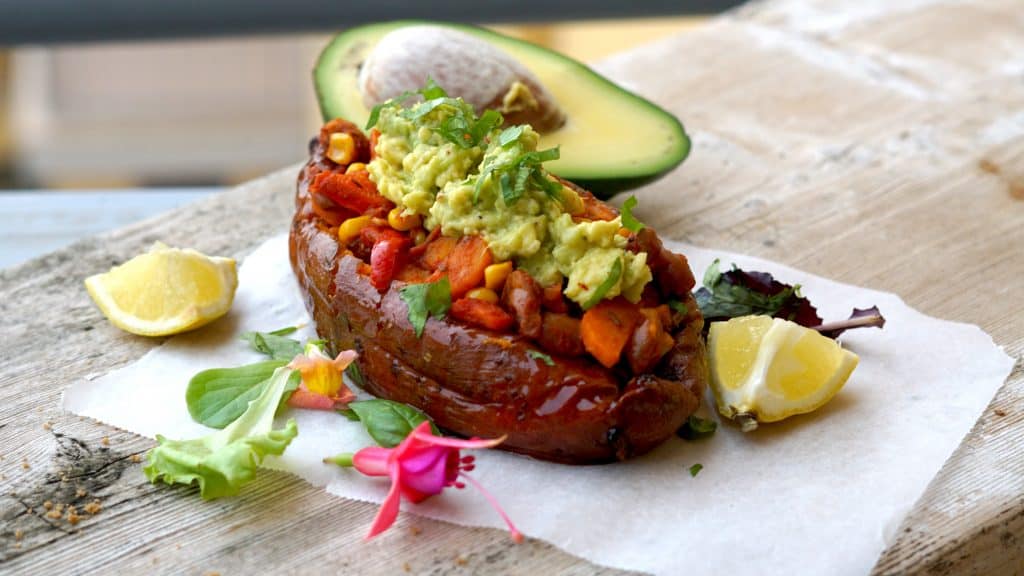 Vegan Stuffed Sweetpotato - Mexican style by Truefoodsblog 6