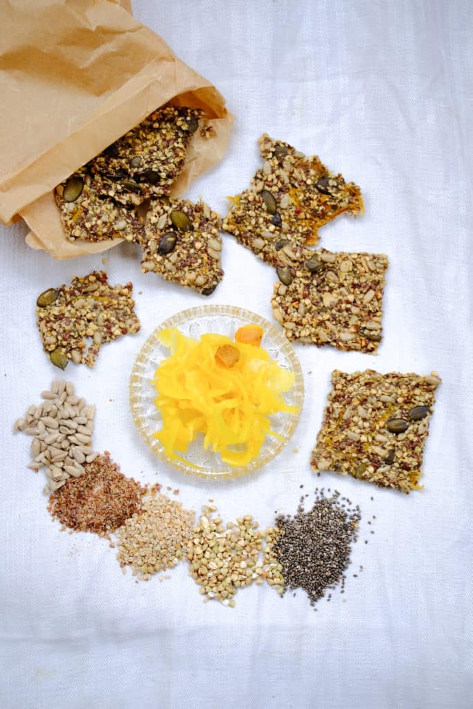 Sauerkraut Seed Cracker by Truefoodsblog