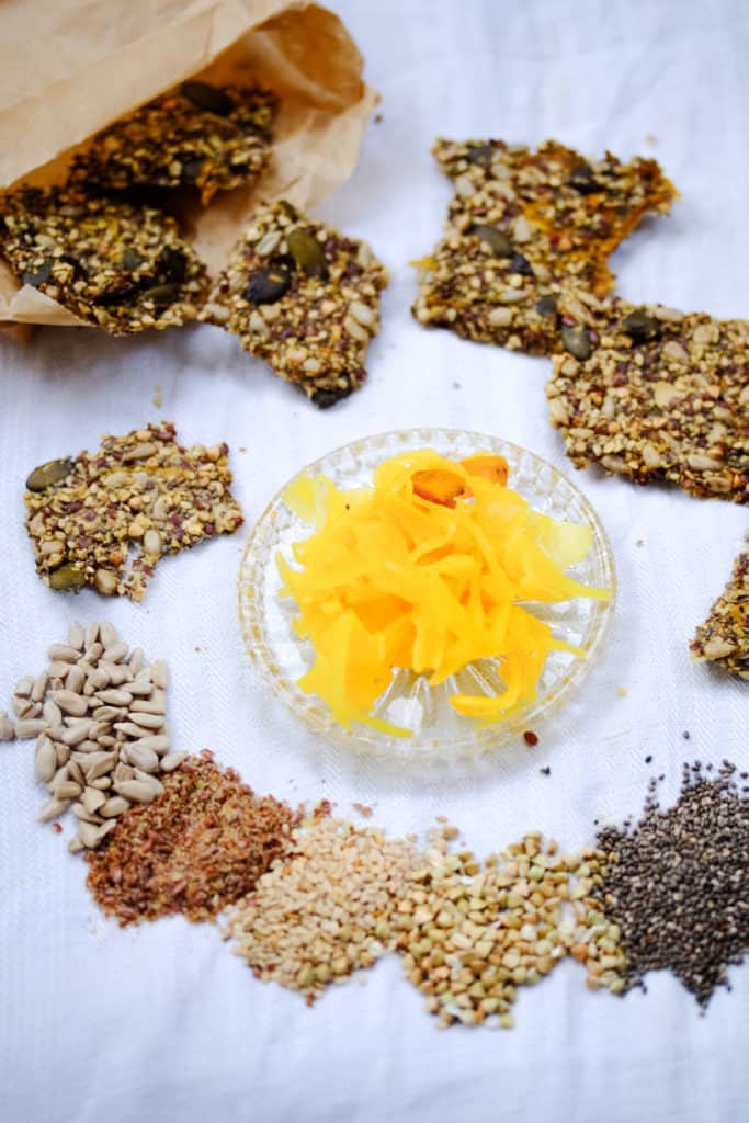 Sauerkraut Seed Cracker by Truefoodsblog