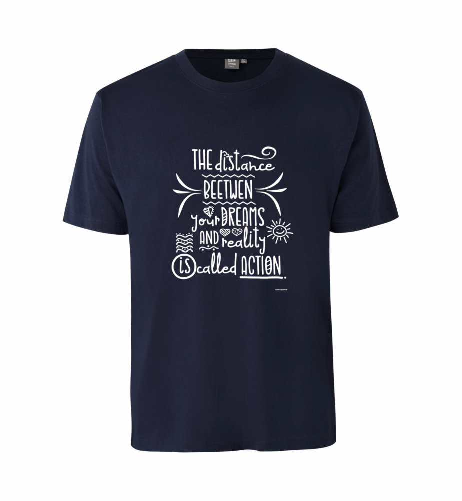 T-TIME® T-shirt | Herre | Design & Tryk - The distance between - Billede 8