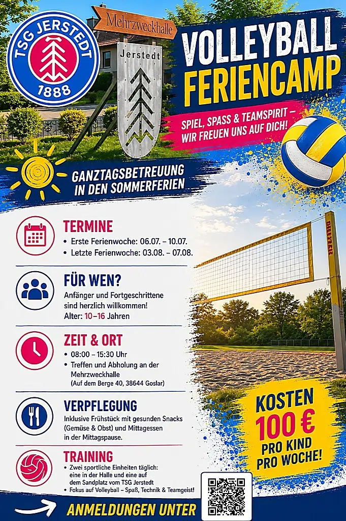 Du betrachtest gerade Volleyball Feriencamp bei der TSG Jerstedt