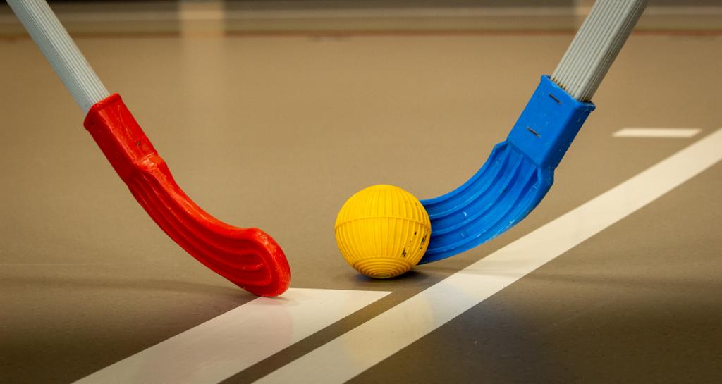 Ballspiele für Kinder und Jugendliche, beispielsweise Hallenhockey