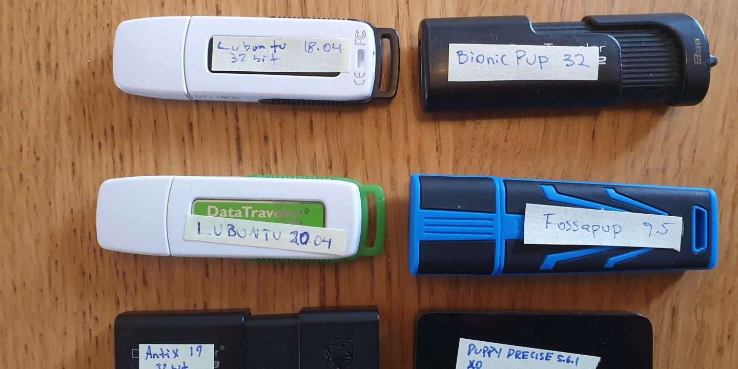 Linux disstributions om usb sticks