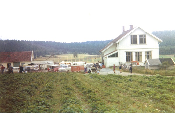 Agnalt skole under bygging i 1967: Foto Magnhild Granheim