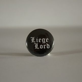 Turborock Productions Liege Lord, logo #1, badge/pin Heavy Metal