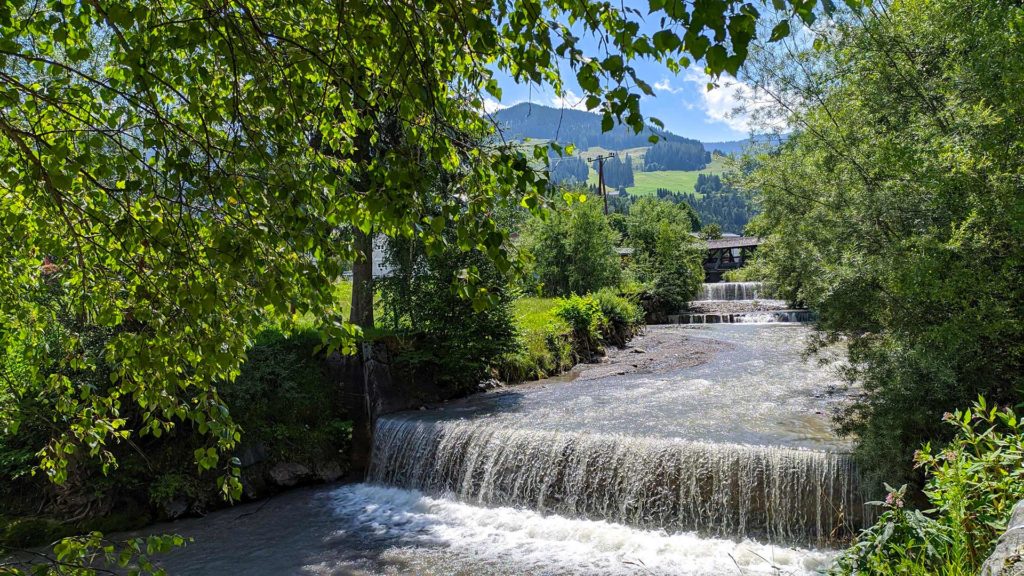 En bäck i Leogang, Österrike