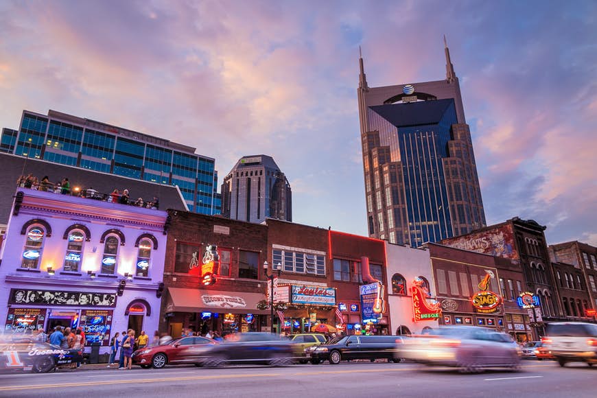 Downtown Nashville stadsbild