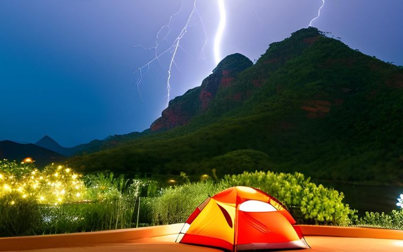 Hur du kan skydda dig mot åska vid camping