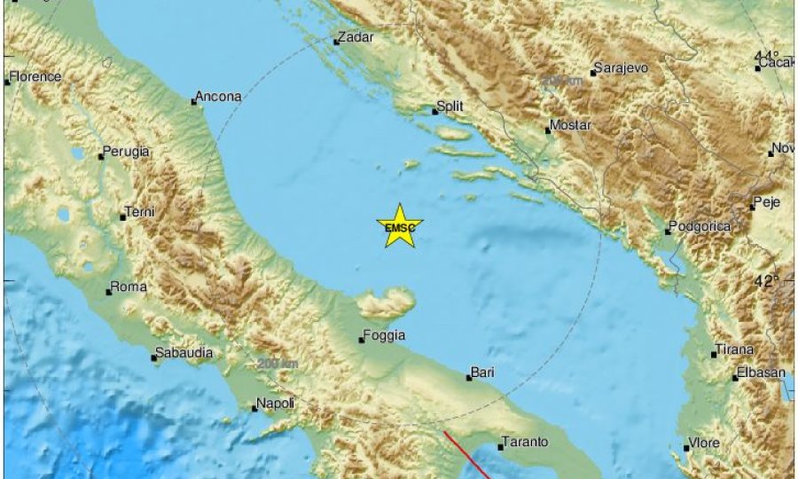 Jak potres u Jadranskom moru, osjetio se u Splitu, na Visu… Nakon njega više od 20 slabijih potresa, čak tri magnitude 4 ili više po Richteru